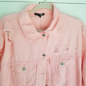 Distressed Jean jacket